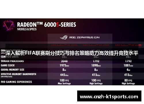 深入解析FIFA联赛刷分技巧与排名策略助力高效提升竞技水平