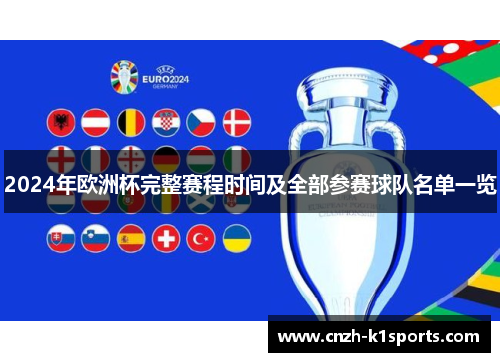 2024年欧洲杯完整赛程时间及全部参赛球队名单一览
